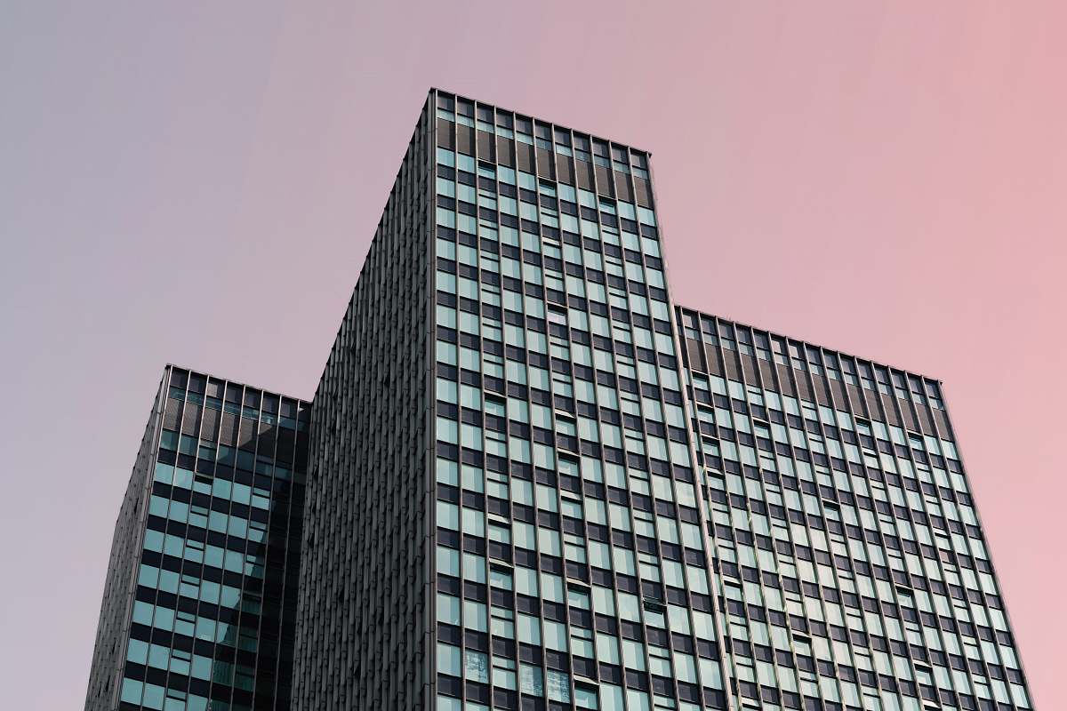 office building high building urban